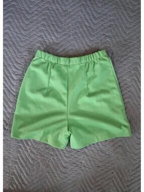 Vintage 60s 70s Shorts, Catalina Green gogo shorts, Elastic Waist High Rise Sz S